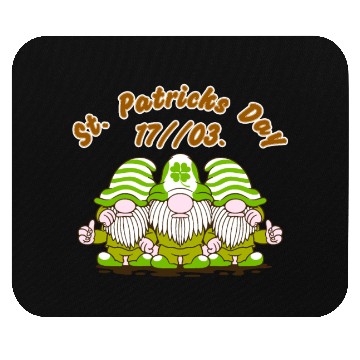 Discover Happy St. Patrick's Day Leprechauns Mouse Pads