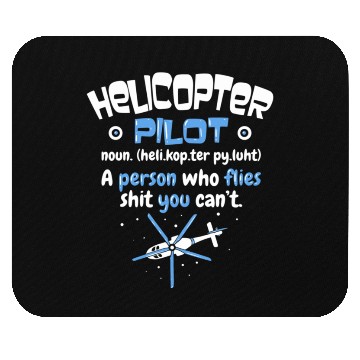 Discover Helicopter Pilot Mouse Pads