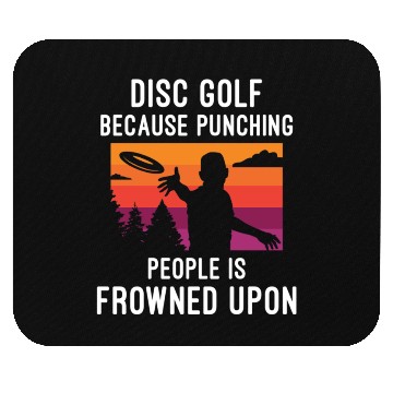 Discover Funny Disc Golf Mouse Pads