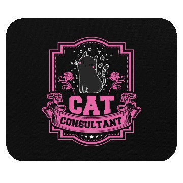 Discover Cat Consultant Crazy Cat Lover Mouse Pads