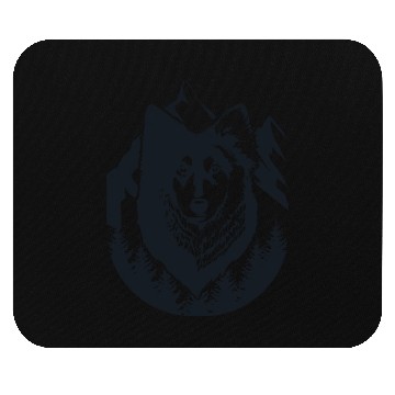 Discover Mountain forest and wolf Mouse Pads