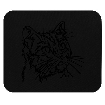 Discover Cat face Mouse Pads