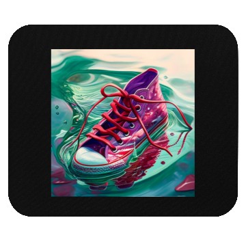 Discover One purple running shoe Mouse Pads