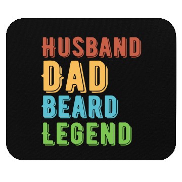 Discover Husband Dad Beard Legend Mouse Pads