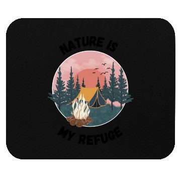 Discover nature camping lifestyle Mouse Pads
