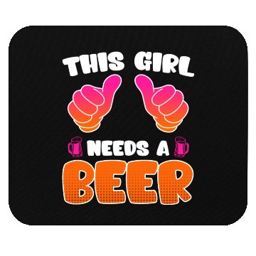 Discover This girl needs a beer vacation Spring Break Mouse Pads