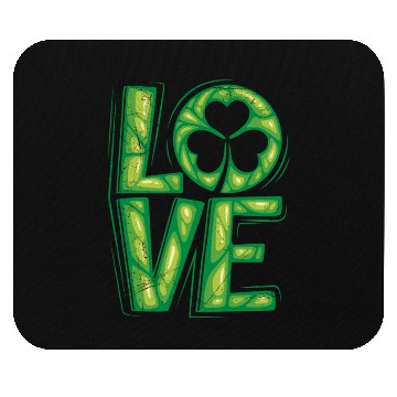 Discover Shamrock lucky charm St. Patrick's Day Mouse Pads