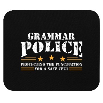 Discover Grammer Police - English Teacher Mouse Pads