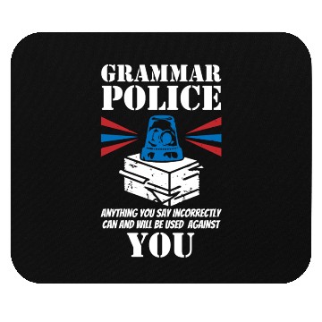 Discover Grammer Police - English Teacher Mouse Pads