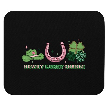 Discover Howdy lucky charm Mouse Pads