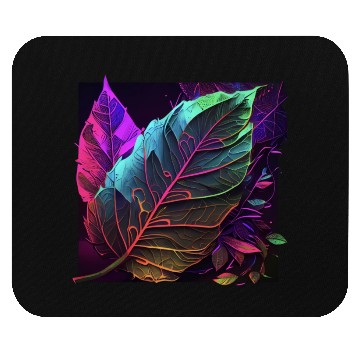 Discover Vibrant Leaf Synthwave Mouse Pads