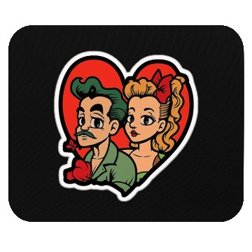 Discover Lovely Couple In Valentine’s Day Mouse Pads