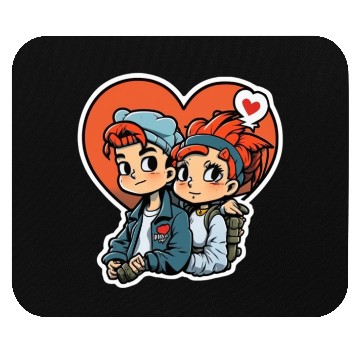Discover young couple Mouse Pads