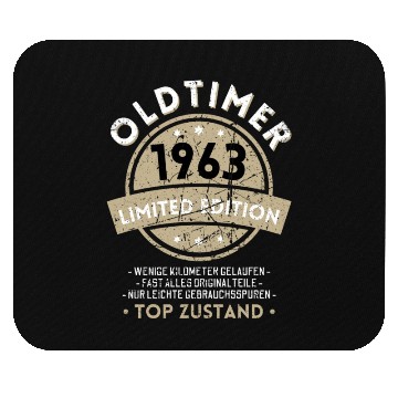 Discover 60th Birthday Vintage 1963 Mouse Pads