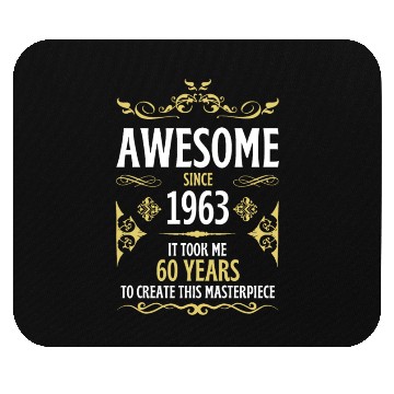 Discover 60th Birthday Vintage 1963 Mouse Pads