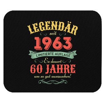 Discover 60th Birthday Vintage 1963 Mouse Pads