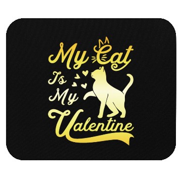 Discover Cat Valentine Humor Kitties Lover Mouse Pads