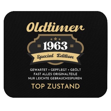 Discover 60th Birthday Vintage 1963 Mouse Pads