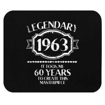 Discover 60th Birthday Vintage 1963 Mouse Pads