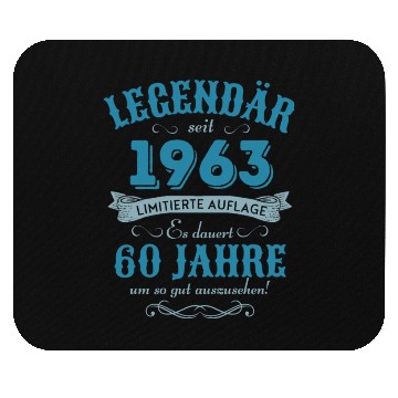 Discover 60th Birthday Vintage 1963 Mouse Pads