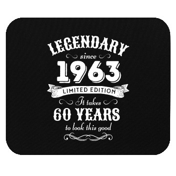 Discover 60th Birthday Vintage 1963 Mouse Pads