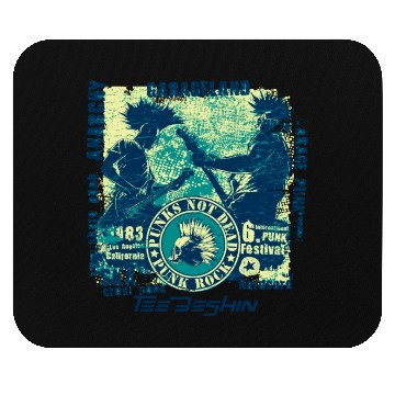 Discover Punk Rock Skull Guitar Concert Mouse Pads