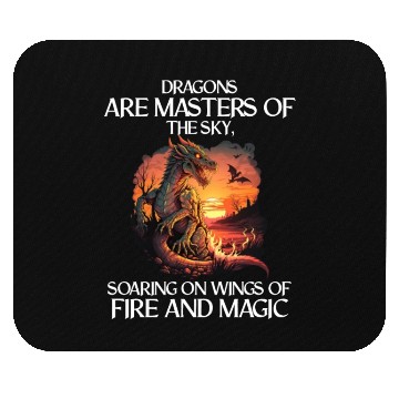 Discover Mythical Creature Dragons Gift Men Dragon for a Mouse Pads