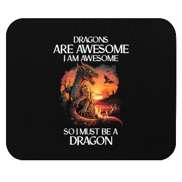 Discover Mythical Creature Dragons Gift Men Dragon for a Mouse Pads