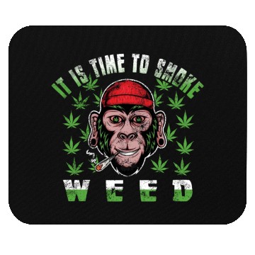 Discover stoned monkey Mouse Pads
