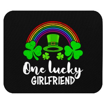 Discover One Lucky Girlfriend St Patrick's girlfriend Mouse Pads
