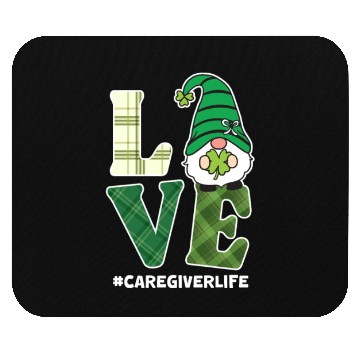 Discover Love Caregiver Life St. Patrick's Day Mouse Pads
