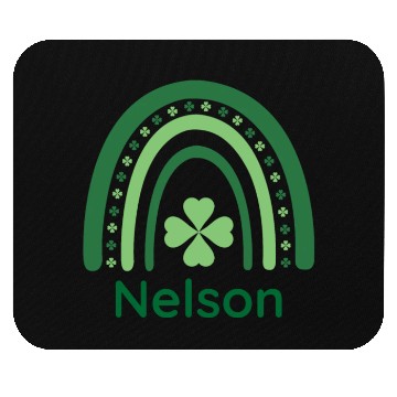 Discover Nelson Clover Charm Boho Rainbow Mouse Pads