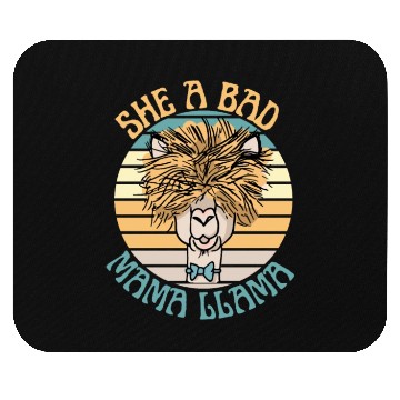 Discover she a bad mama llama Mouse Pads
