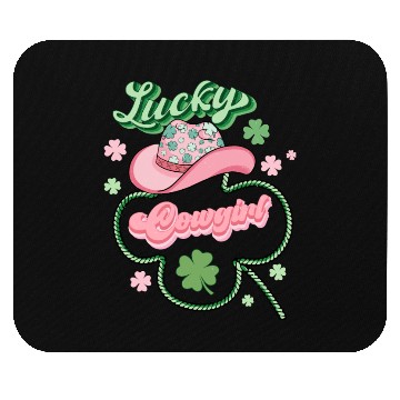 Discover Lucky Cowgirl Mouse Pads