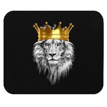 Discover Lion Crown Mouse Pads