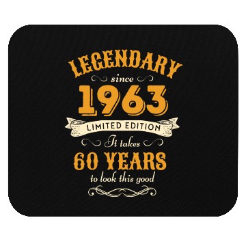 Discover 60th Birthday Vintage 1963 Mouse Pads
