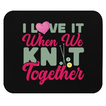 Discover Knitting Knitter Friends Besties Mouse Pads