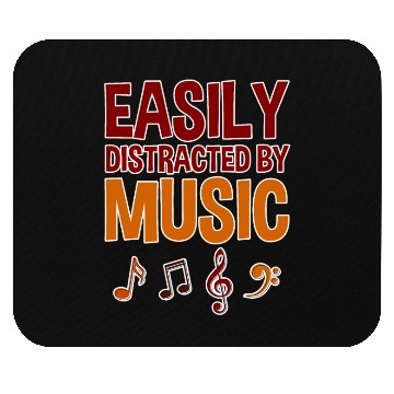Discover Easily Distracted By Music 4 Mouse Pads
