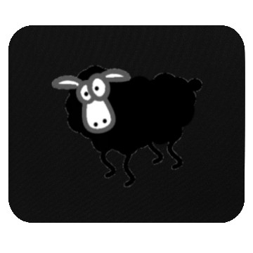 Discover black sheep looking Mouse Pads