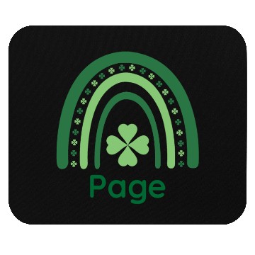 Discover Page Clover Charm Boho Rainbow Mouse Pads