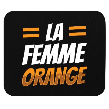 Discover La Femme Orange Mouse Pads