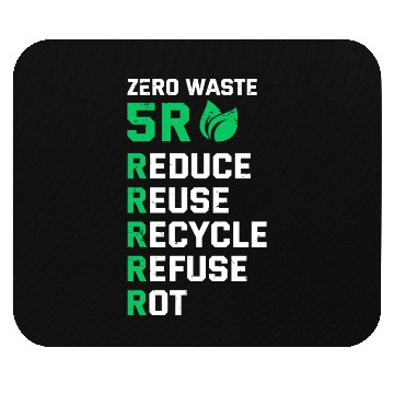 Discover 5R Waste Earth Day Planet Environment Trees Mouse Pads