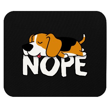 Discover Nope! Cute Beagle Mouse Pads