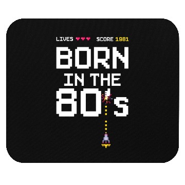 Discover 1981 Birtday Retro Gamer Pixel Born in the 80s Mouse Pads