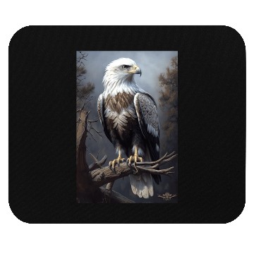 Discover Majestic White-Headed Eagle in the Wild Mouse Pads