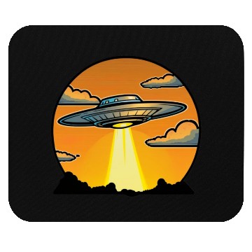 Discover UFO Abduction Sticker Mouse Pads