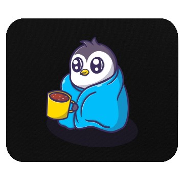Discover Cute penguin cartoon illustration Mouse Pads