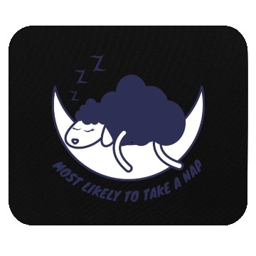 Discover Most likely to take a nap, sleeping sheep Mouse Pads