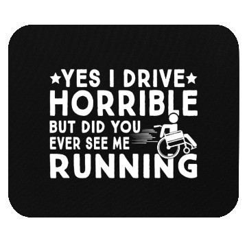 Discover Wheelchair Driver Handicap Wheelchair Disability Mouse Pads