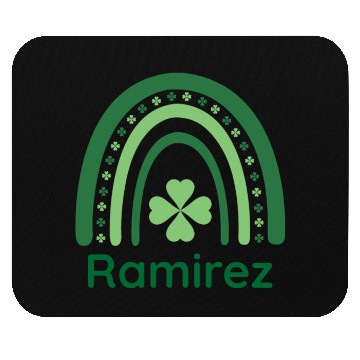 Discover Ramirez Clover Charm Boho Rainbow Mouse Pads